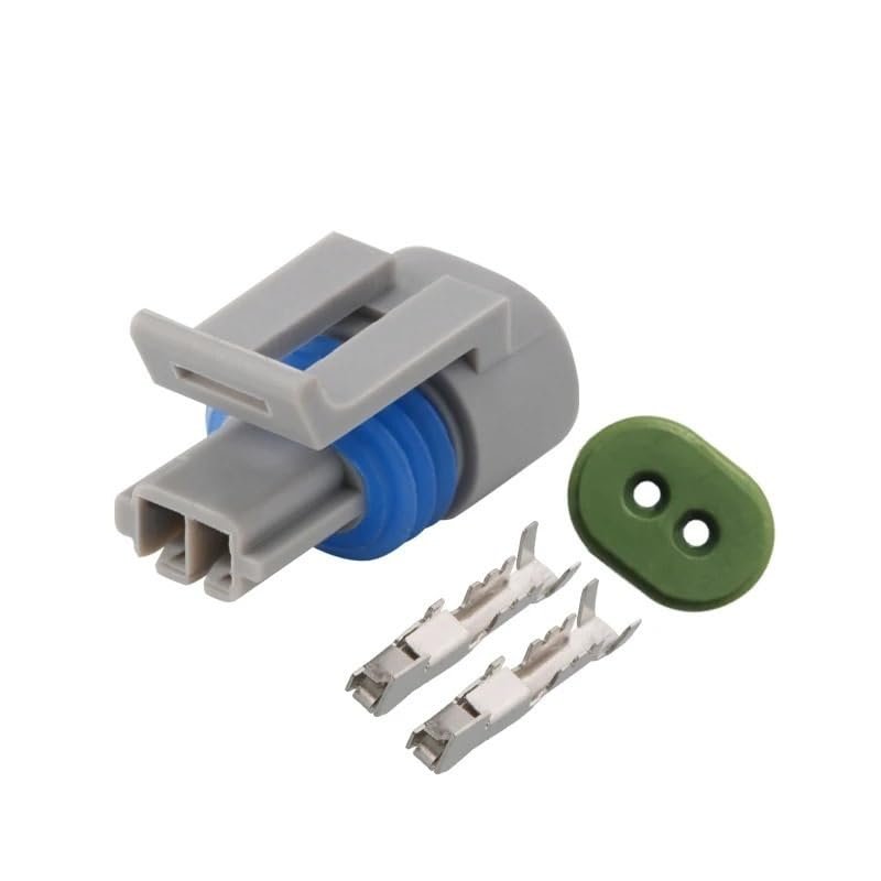 2/5/10/20/50/100 Sets 2 Pin Lntake Air Temp Temperature Plug Water Proof Electrical Wire Connector 12162197(2p Female,50 Sets_2P)