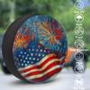 Fireworks American Flag Spare Tire Cover Wheel Protector Waterproof Dust-Proof Wheel Covers Universal Wheel Tire Protectors for Cars,Travel Trailer RV,Truck, SUV, Camper view 3