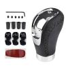 Gear Shift Handle Lever 5/6 Speed Universal R PU Leather Gearshift Head Gear Knob Set Replacement Manual Car Gear Stick Shift Knob Modified Stick(Black) view 4