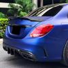 for Mercedes for Benz C-Class W205 180 200 250 300 450 C43/63 2014-2019 Carbon Fibe Rear Trunk Lid Ducktail Lip Spoiler Wings view 3
