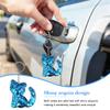 Bittwee Sparkly Kitty Sequin Car Keychain, Cute Glitter Animal Cat Vehicle Key Ring Chain, Auto Key Decoration, Universal Fit (Sky Blue) view 3
