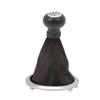 ZGHQHCDRH 5 Speed Gear Shift Knob Cover with Cover with Red Stitching Compatible with Suzuki Swift 2005-2010 SX4 2007-2013 view 1