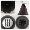ZGHQHCDRH 5 Speed Gear Shift Knob Cover with Cover with Red Stitching Compatible with Suzuki Swift 2005-2010 SX4 2007-2013 view 4