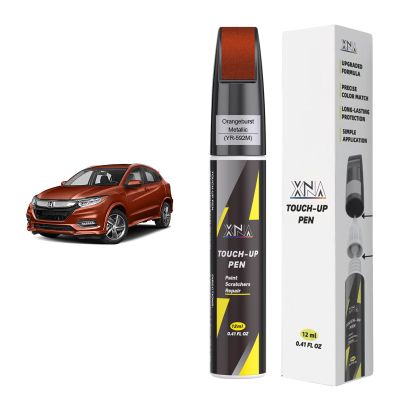 XNA Orangeburst Metallic(YR-592M) for Honda Touch Up Paint, Car Scratch Remover for Nicks and Chips Repair, 2-In-1 Quick & Easy Fix Car Scratch Repair Kit with Exact Color-Matched