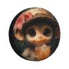 CSIVKEJ Cute Monkey Print Spare Tire Cover Dust-Proof Wheel Tire Cover Fit Jeep,Trailer, Rv, SUV and Many Vehicle view 1