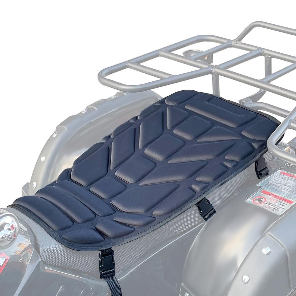 PGFDXDBNM ATV Seat Cushion for Can-Am Quest 650 4x4 2002-2004, Thick Padded Anti-Slip Seat Cover Quad Bikes Shock-Absorbing Comfort Seat Protector Soft Water Resistant Cover