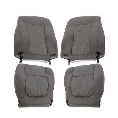 Genuine Front Cloth Seat Cover Gray/Driver Foam for Ford F250 F350 XLT FX4 2011-2016 OEM-Quality Replacement Part