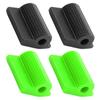 STAHAD 4Pcs Universal Motorcycle Shifter Gear Lever Rubber Covers, Non-Slip Protective Pedal Caps for MenS Motorbike Accessories, Green and Black Set for Foot Controls and Gear Shift view 1