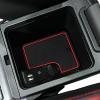 Door Groove Pads for CR-V 2023, Car Gate Slot Mats Non-Slip Cup Holder Mats Center Console Liners Car Accessories,Red view 4
