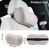 Dapucarin Car Neck Pillow Seat Ergonomic Design Memory Foam, Gray, 1 Pack view 4