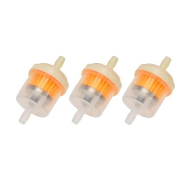 LAKSUYRE 3 12pcs Gasoline Gas Fuel Oil Filter for Motorcycle Moped Scooter Motocross Accessories(3PC)