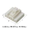 1 Set 6 Pin 7283-1061 Automotive Socket Electrical Wire Harness Connector 2.2 MM Female Plug with Terminals/Car 90980-10957/82(1 Set) view 3