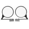 FUNOMOCYA 2pcs General Car Auxiliary Convex Rear View Mirrors for Front Wheels Adhesive Black Left and Right for Driving Instructors and Vehicles view 1