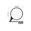 FUNOMOCYA 2pcs General Car Auxiliary Convex Rear View Mirrors for Front Wheels Adhesive Black Left and Right for Driving Instructors and Vehicles view 2