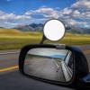 FUNOMOCYA 2pcs General Car Auxiliary Convex Rear View Mirrors for Front Wheels Adhesive Black Left and Right for Driving Instructors and Vehicles view 4