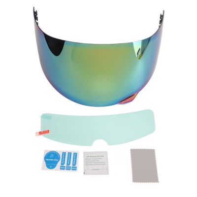 Keenso Motorcycle Helmet Visor, 190 Degree Horizontal View Anti Fog Anti Scratch Polycarbonate Lens, with Sunlight Protection, for AGV VISOR K5 S K3 SV (Color)