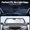 Car Windshield Sun Shade Umbrella for Chevrolet Colorado 2015-2022, 1:1 Fit view 3