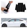 Outer Pillar Post Panel Covers for MG 5 EV 2018 2019 2020 2021 2022 2023, Pillar Post Pre Cut Window Trim Kits Adhesive Backs UV Resistant view 2