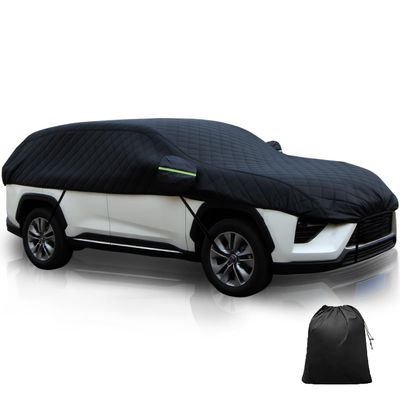 Half Anti-Hail Car Cover for BMW X1 (E84) LCI 2009-2015 Hail Protector Car Cover Hail Blanket for Automobiles Outdoor Heavy Duty with Storage Bag & Mirror Pocket