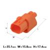 1/5/10/20/50Sets 2Pin Automotive Water Proof Electric Wire Harness Male Female Wiring Connector Plug 6188-0590 6189-0891(2p Female Male,50 Sets_2P) view 2