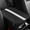 Car Center Console Cushion Pad, Universal Leather Waterproof Armrest Seat Box Cover Protector, Car Armrest Seat Box Cover Accessories Interior Protection for Most Vehicles, SUVs, Trucks, Cars (White) view 1