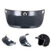 Anti-UV Fog Windproof Universal 3 Snap Button Visor for Open Face Motorcycles Helmet Wind Shield Flip Up Fitment Durable view 4