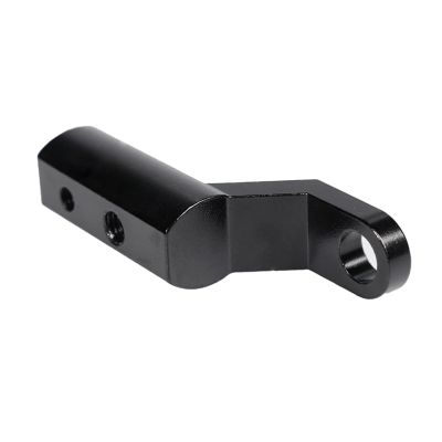 1pc Motorcycle Rearview Mirror Extension Bracket Aluminum Alloy Motorcycle Rearview Mirrors Extension Riser Extend Adapter(Black)