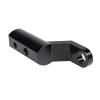 1pc Motorcycle Rearview Mirror Extension Bracket Aluminum Alloy Motorcycle Rearview Mirrors Extension Riser Extend Adapter(Black) view 1