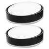 Healvian Convex Rear View Mirrors 2pcs with Suction Cup Wide Angle Blind Spot Mirrors for Car Cabin and Exterior 360 Degree Adjustable Black Frame Automotive Rearview Lenses for Safer view 1