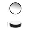 Healvian Convex Rear View Mirrors 2pcs with Suction Cup Wide Angle Blind Spot Mirrors for Car Cabin and Exterior 360 Degree Adjustable Black Frame Automotive Rearview Lenses for Safer view 2