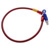Luxshiny Motorcycle Brake Hose 60Cm Braided Stainless Steel 90 Bend Atv Dirt Bike Clutch Oil Line Fuel Pipe Compatible with Scooter and Gas Motorbike view 1