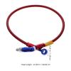 Luxshiny Motorcycle Brake Hose 60Cm Braided Stainless Steel 90 Bend Atv Dirt Bike Clutch Oil Line Fuel Pipe Compatible with Scooter and Gas Motorbike view 2