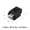 1/5/10/20/50Sets 2 Pin Water Proof Connector Auto Outdoor Temperature ABS Wheel Speed Wiring Plug 1718555-1(10 Sets_2P) view 2