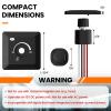 GZV 12V Dimmer Switch, 80W DC 12V Adjustable Brightness Dimmer for LED Halogen Incandescent Strip Lights, Universal Fit for RV Auto Truck Marine Boat, 1Pack view 2