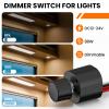 GZV 12V Dimmer Switch, 80W DC 12V Adjustable Brightness Dimmer for LED Halogen Incandescent Strip Lights, Universal Fit for RV Auto Truck Marine Boat, 1Pack view 3