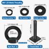 NACETURE M8 T Track Bolts Eye Bolt Tie Down Anchors, Stainless Steel 304 T Slot Hardware with Ring, Heavy Duty Roof Rack Accessories for Cargo Tie Down, Truck Bed (Black M8 50mm 4 Pack) view 2