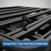 NACETURE M8 T Track Bolts Eye Bolt Tie Down Anchors, Stainless Steel 304 T Slot Hardware with Ring, Heavy Duty Roof Rack Accessories for Cargo Tie Down, Truck Bed (Black M8 50mm 4 Pack) view 4