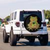 Foruidea Boho Frog Spare Tire Cover with Backup Camera Hole Wheel Tire Cover Fit Trailer, RV, SUV and Many Vehicle 13inch view 2