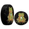 Foruidea Boho Frog Spare Tire Cover with Backup Camera Hole Wheel Tire Cover Fit Trailer, RV, SUV and Many Vehicle 13inch view 3