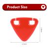 Foelony 2 PCS Rear Reflective Yield Symbol, High Visibility Night Safety Triangle Sign, 2.36" x 2.76" Portable Bike Rear Rack Warning Accessory, Universal for Mountain Road Bikes (Red) view 2