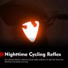Foelony 2 PCS Rear Reflective Yield Symbol, High Visibility Night Safety Triangle Sign, 2.36" x 2.76" Portable Bike Rear Rack Warning Accessory, Universal for Mountain Road Bikes (Red) view 4