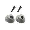 2PCS Sun Visor Clip Gray Interior Replacement Compatible with Kenworth Peterbilt Interior Replaces S16-1023-661 (F01377-2) view 1
