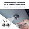 2PCS Sun Visor Clip Gray Interior Replacement Compatible with Kenworth Peterbilt Interior Replaces S16-1023-661 (F01377-2) view 2