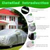 Anti-Hail Car Cover Compatible with Ford Taurus 1995-2025,Thickened Large 5 Layers Full Car Covers, Anti-Hail Waterproof Full Exterior Protection c78vd view 3