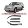 CLNXMT Window Rain Guard Visors Compatible for Chevrolet Suburban 2007 2008 2009 2010 2011 2012 2013 2014 Visor Wind Deflectors Guards Door Vent Shades view 2