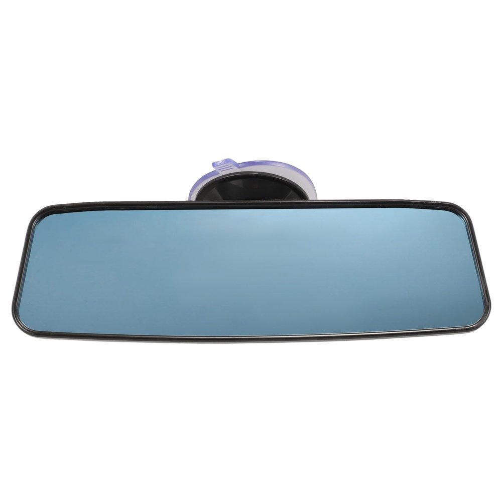 STOBAZA Wide Angle Car Interior Rear View Mirror Small Blue Anti-Glare Auto Rearview Mirror with Suction Cup for Cars and Suvs