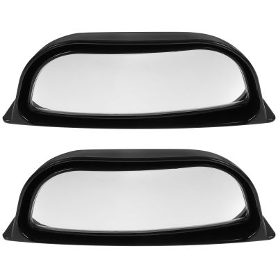 MERRYHAPY B-pillar Side View Mirrors 2pcs Black Wide Angle Blind Spot Auxiliary Rear Seat Mirrors for Automotive Exterior Safety Driving