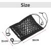 3-Layer Car Mesh Organizer for Audi S7 2020-2022, Car Seat Tidy Storage Bag Nylon Mesh Net Storage Net Bag Between Front Seats view 3