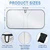 SINGARO 300T Universal Car Windshield Sun Shade, Foldable Reflective for Windshield & Window Shades with Overlapping Design, Car Interior Accessories (68.8" L x 35" W) view 2