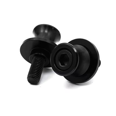 ZYAURA F for 1290 390 790 890 1050 1090 1190 Adventure Super 690 Motorcycle M10 Swingarm Spool Slider Stand Screws Y(Black-2)